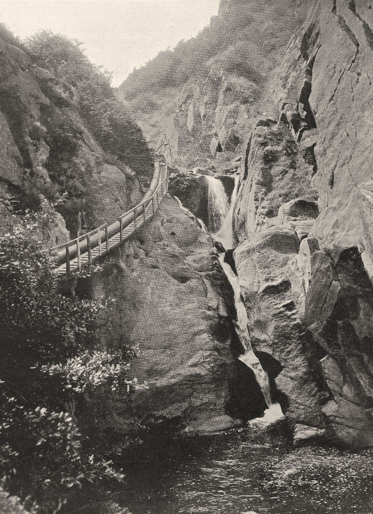 TARN. Durfort- Gouffre de Malamort 1903 old antique vintage print picture